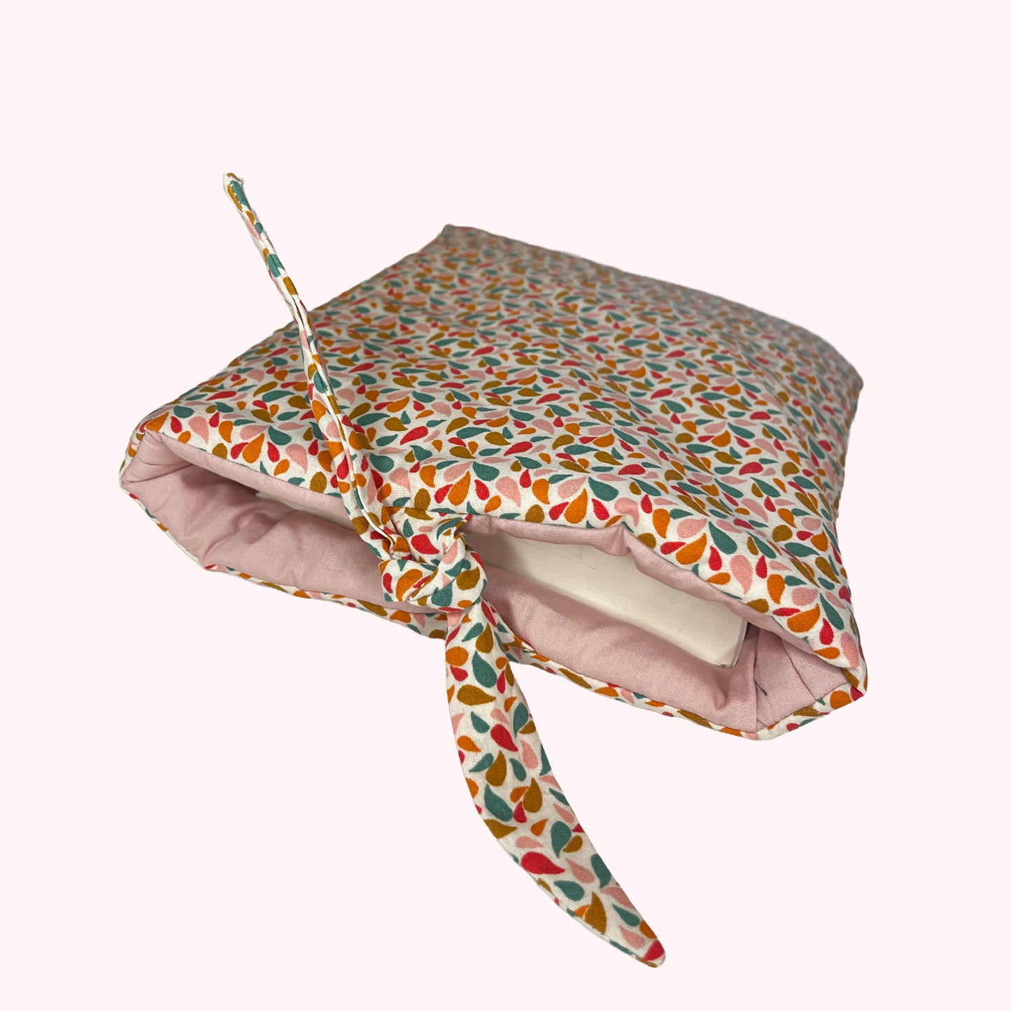 Pochette à livre motifs colorés - format broché