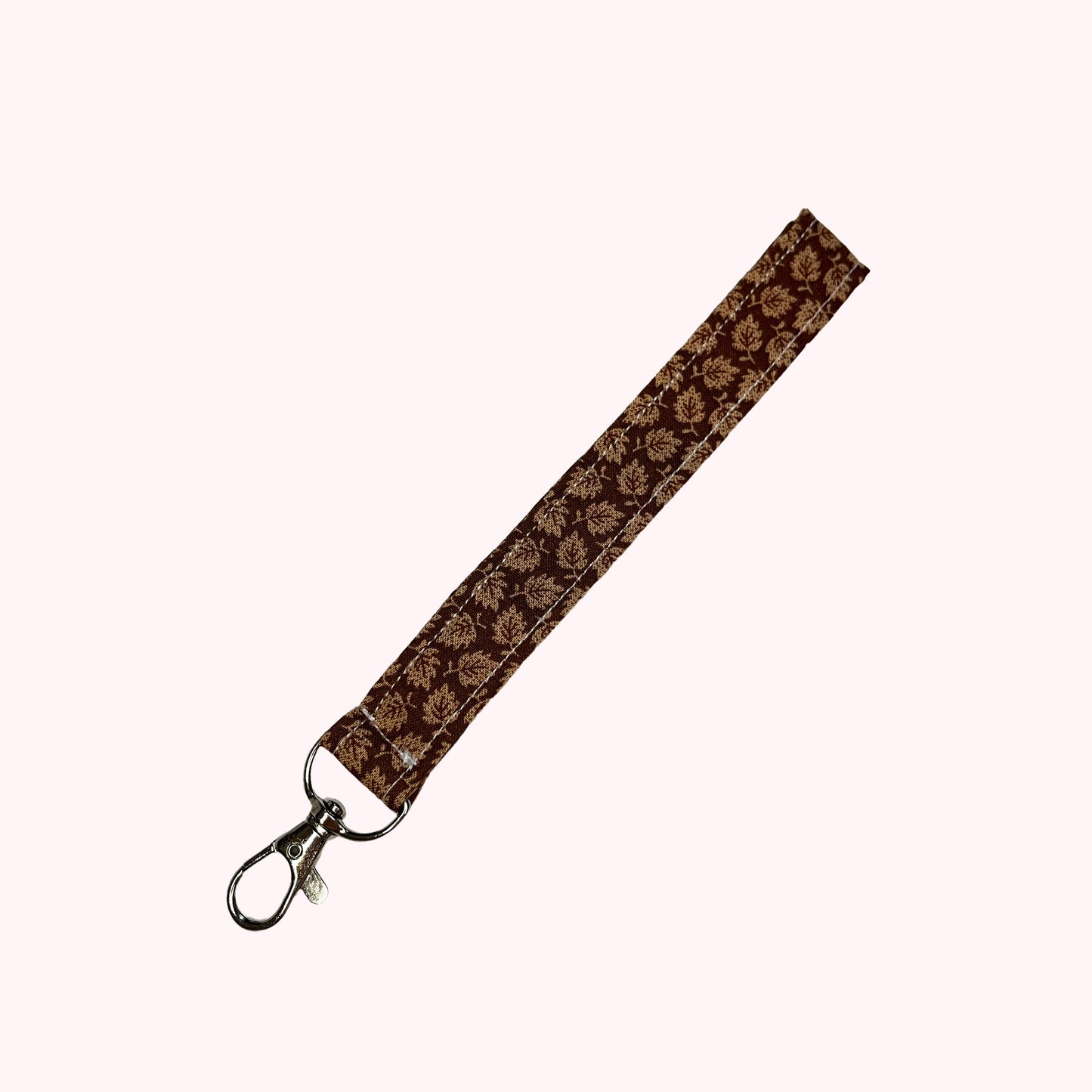 Porte-clés à feuilles marron