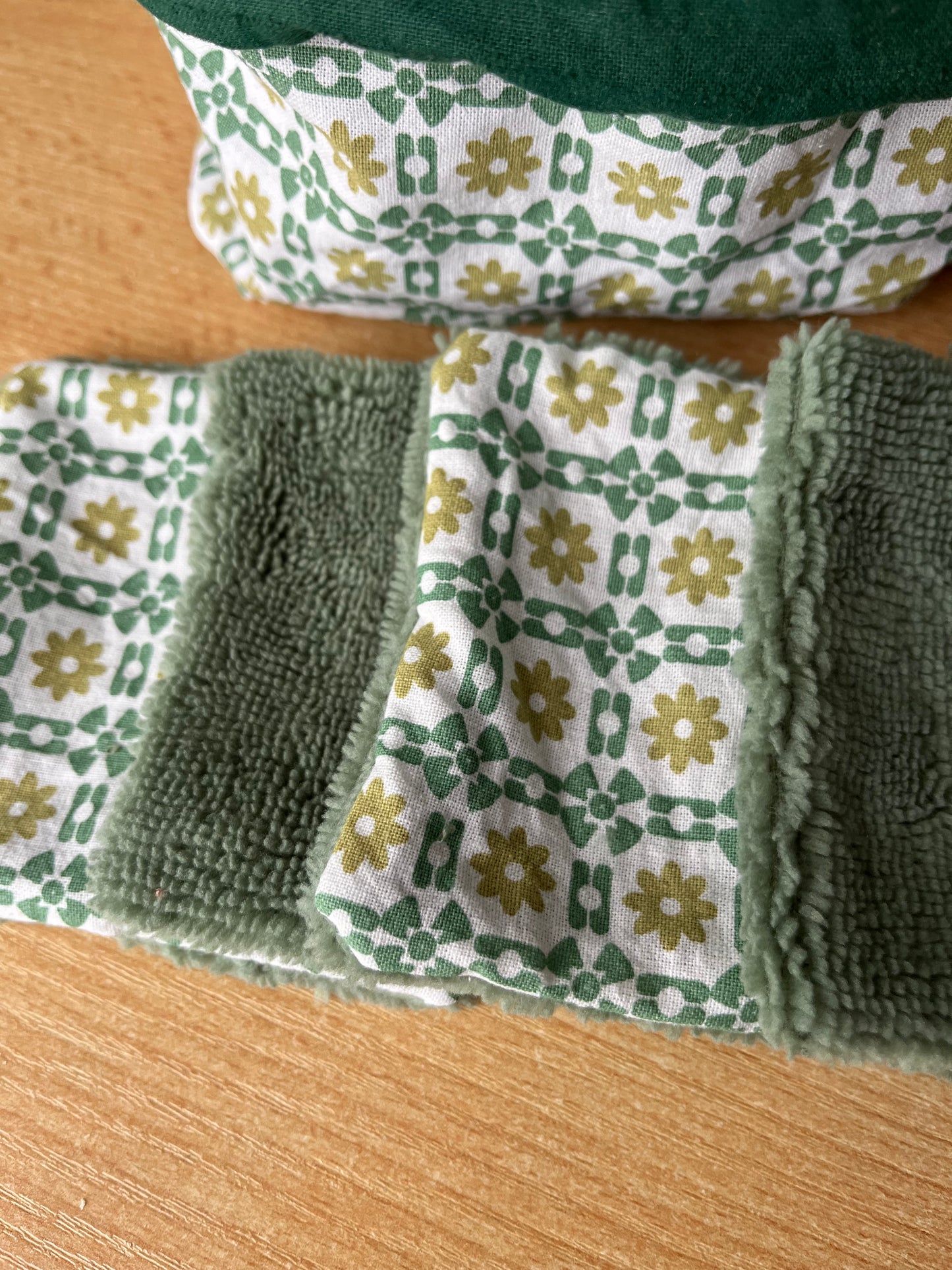 Panière + lot de 10 cotons réutilisables