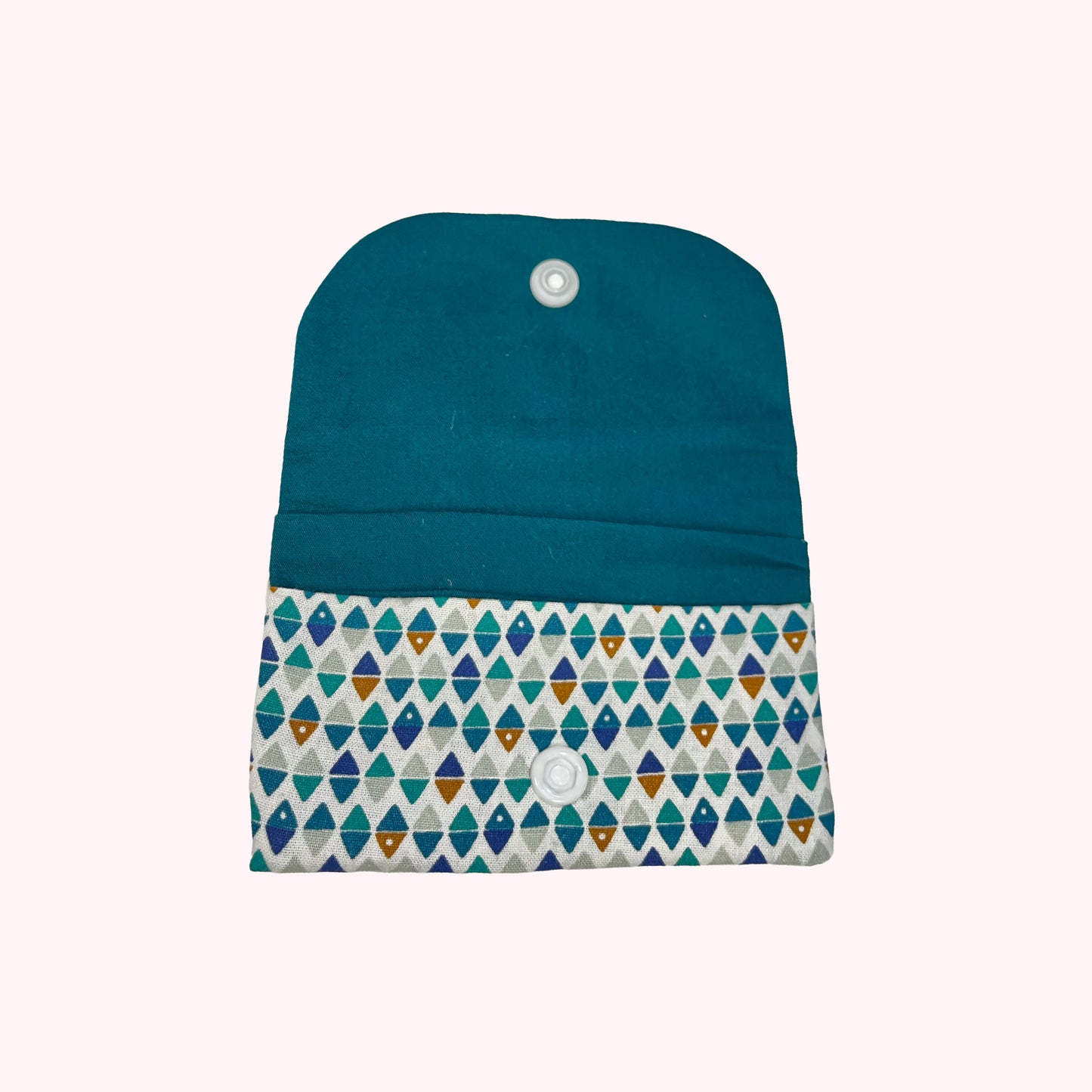 Porte-cartes à motifs bleus
