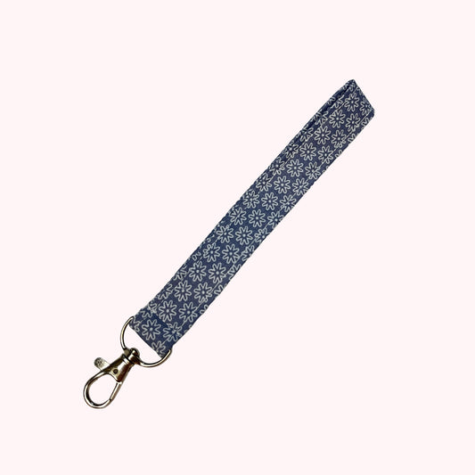 Porte-clés fleuri violet