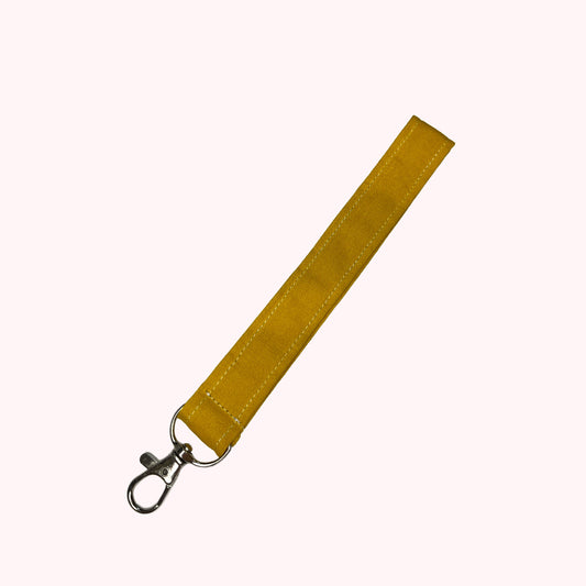 Porte-clés uni jaune