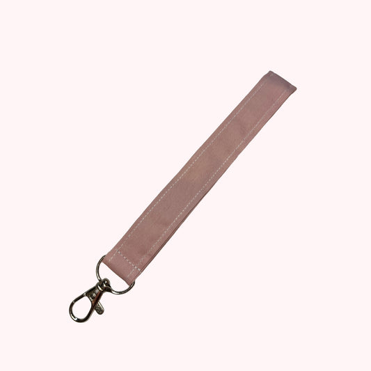 Porte-clés uni rose